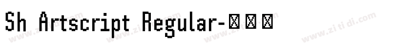 Sh Artscript Regular字体转换